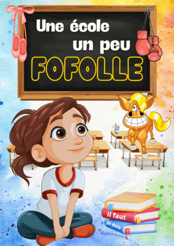 Affiche spectacle enfants une école un peu fofolle
